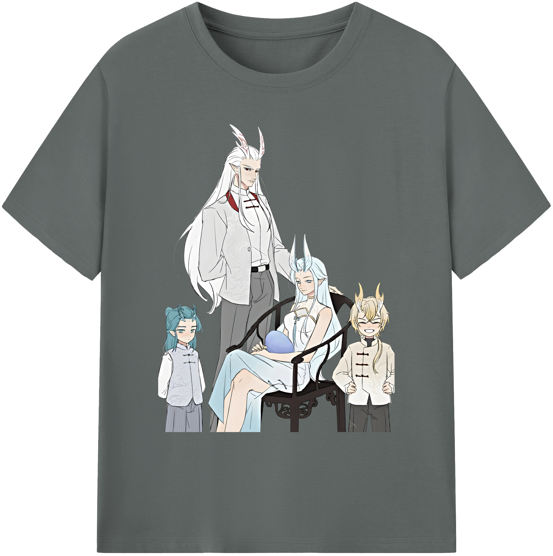 （画像用） Ne Zha 2 ナタ 魔童の大暴れ 綿100％ メンズ半袖Tシャツ｜肌触りやわらか＆通気性